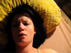 Sexy amateur cum kissing