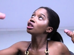 Hot pornstar bukkake with swallow